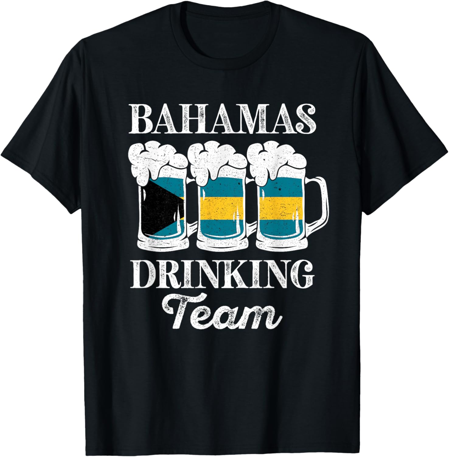Bahamas Drinking Team Funny Party Bahamian Beer Festival T-Shirt